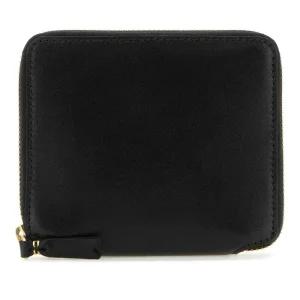 스퀘어 가죽 지퍼 반지갑 SA2100 BLACK