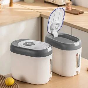 쌀통 잡곡통 5kg 10kg 보관용기 다용도 쌀보관 쌀통 쌀독 보관통 WINGER 슬림 원터치 밀폐쌀통