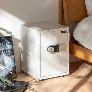 ZE45 화이트 50kg new 디지털 60분 내화인증 금고 서랍장착 마비기능 가정용 사