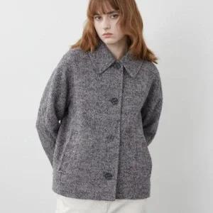 [올리비아로렌] MG01 헤링본 스탠카라 자켓 신선도원몰 VOCFU3W9311 (S41938079)