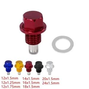 전산볼트 1x 엔진 자석 오일 드레인 콘센트 나사 너트 볼트 섬프 M14m12m16m18m20m24 8종