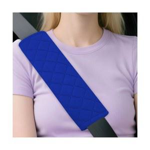 TNAIYH 자동차 안전벨트 커버, 편안한 운전을 위한 2PCS 소프트 벨벳 차량 어깨끈 하네스 패드, 목 가슴 보호 쿠션, 트럭 세단 SUV용 유니버설 (블루)