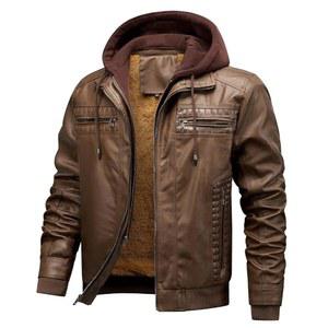 인바치 인조 가죽 폭격기 오토바이 재킷 바이커 코트