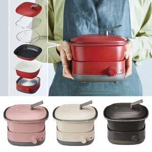 레꼴드 멀티 쿠커 까레 샤브샤브 소형찜기 전기냄비 RPD 4 전골