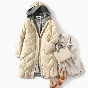 여성패딩 오리털 점퍼 겨울 따뜻한 롱패딩 경량패딩
