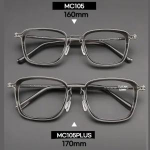 170mm 18g 빅페이스 작아보이는 가벼운 남성용 순수 금테 퓨어티타늄 빅사이즈 티타늄안경테 오버사이즈