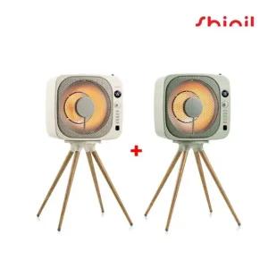 2025 신일 에코팬 큐브히터 혼합 구성_모스그린/크림베이지(SEH-F800KW/SEH-BE800P)