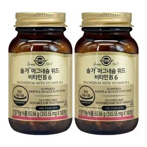 [기타]솔가 마그네슘 위드 비타민 B6 100정X2개_23276528_673596
