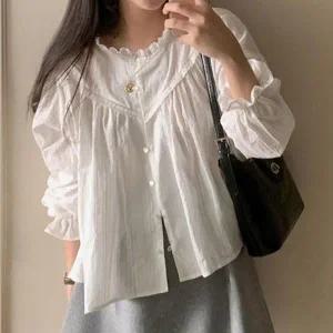 [하프클럽/셀러허브_여성트랜드패션]ONM 여성 러블리 블라우스 펀칭 레이스