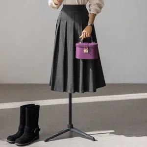 (안나앤플러스) 카일 핀턱 기모 스커트[스커트DZY100] 빅사이즈