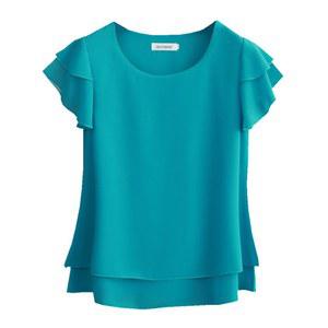 라인댄스복 반팔 상의 블랙 댄스복 커버 체형 스포츠 방송댄스