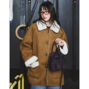 [갤러리아] [LAP]페이크스웨이드 무스탕코트 (AR4MZA60)