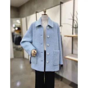 [갤러리아] ABFZ[2컬러]셔츠카라 하프 모직자켓(ABZ4QJ05)