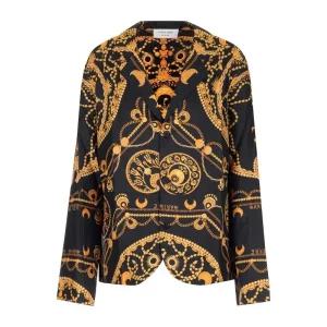 오너먼트 쥬얼리 실크 블라우스 T079SS23X WOVSE001 00