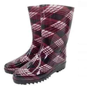 [라일리] Rly 요딩안전장화 안전장화 여자용 체크 반장화 255