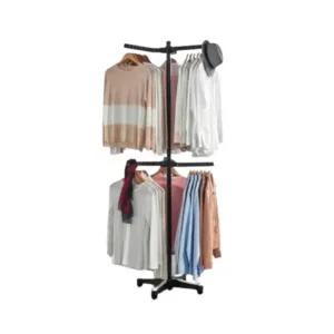 [라일리생활건강] Rly 스탠드행거 옷행거 트리플 행거 블랙