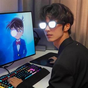 코난안경 빛나는 발광 코스프레용품 할로윈 LED