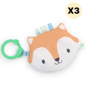 스엔코샵 부스럭여우고리 헝겊책 영유아완구3p