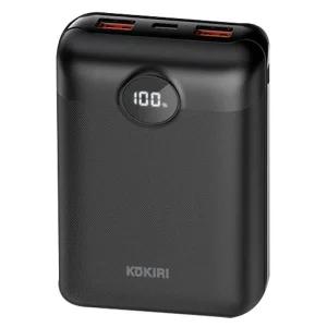 보조배터리 코끼리 3포트 20000mAh LCD 고속충전 휴대용 블랙 C타입 폰