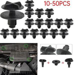 10-50X 자동차 배터리 커버 카울 트림 패널 패스너 클립 OE # 랜드로버 레인지로버 디스커버리 스포츠 이보