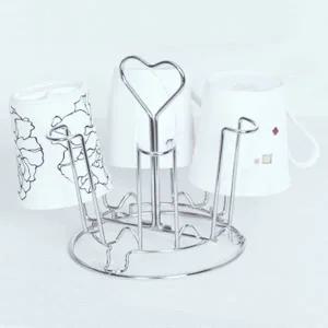 [콩심팥심]원형 컵정리대 6P 컵걸이 주방정리대 컵고리