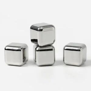 [골드스마일]녹지않는 아이스큐브 얼음 스텐 시원한 위스키 4개