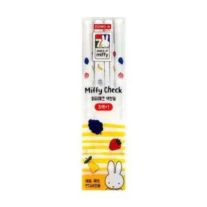 동아 미피 체크 색연필 3+1 4본 세트