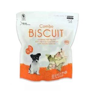 [콩심팥심]애견간식 바우와우 콤보 비스켓 220g 10팩 1타