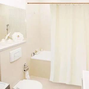 [골드스마일]반투명 샤워커튼 욕실 방수 욕조 커텐 중형 아이보리