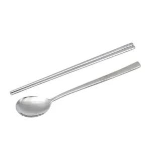 [골드스마일]화이트 수저세트 스텐 수저 젓가락 숟가락 세트 1벌