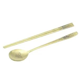 [골드스마일]타이거 수저세트 티타늄 수저 젓가락 숟가락 세트 1벌