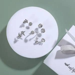 [콩심팥심]블링포유 귀걸이 4종 반지 세트 쥬얼리 선물세트