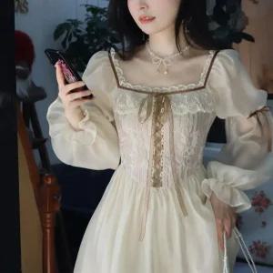 경성의상 복고풍 드레스중세 레트로옷 원피스 의상