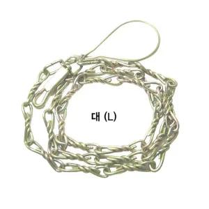 [콩심팥심]견고한체인 진도줄 (대)X3 리드줄 강아지외출 산책줄 개목줄 개줄