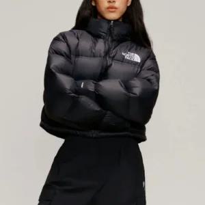 해외판 노스페이스 여성 크롭 눕시 필파워 700