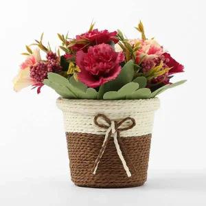 [콩심팥심]프리티플 카네이션 조화 화분 핑크 인테리어 꽃 조화소품