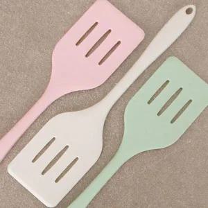 [콩심팥심]파스텔 올실리콘 요리 뒤집개 1P 일체형 주방 뒤지개