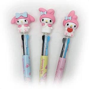 산리오 마이멜로디 볼펜 캐릭터 펜슬 펜 3색 0.7mm 디자인펜 메모펜