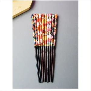 [골드스마일]D14 우드 골드펄 젓가락 5인세트 (색상랜덤) 국내 디자인이이쁜