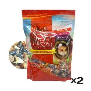 [콩심팥심]스몰펫 햄스터 혼합사료 700g X2 영양 먹이 펠렛사료