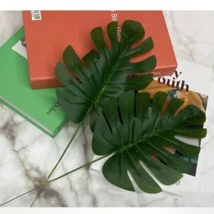 [콩심팥심]1줄기 몬스테라 넓은 잎 잎사귀 조화 인테리어 DIY 데