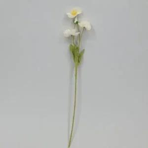 [콩심팥심]1송이 양귀비 화이트 조화 인테리어 DIY 데코 가짜 꽃