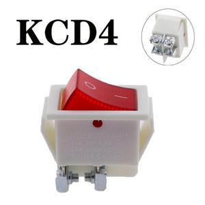 LED 220V 자동 보트 마린 토글 로커 스위치 화이트 바디 온 오프 16A 250V 4 스크류 핀 DPST T85 1/5PCS FI