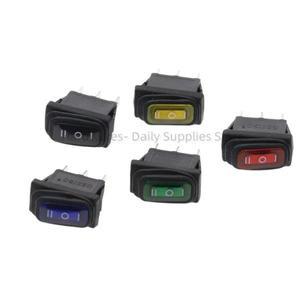 KCD3 방수 로커 스위치 ON-OFF-ON 3 핀 포지션 전기 장비 조명 전원 리스 15A 250VAC 20A