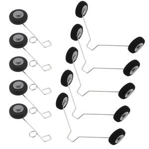 폼 파이터 F22 Su27 HW33 무선 리모컨 비행기와 호환되는 브리니 리버 5 쌍 앞뒤 RC 비행기 바퀴