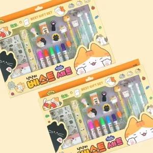 고품질 핑크풋 냥냥이 베스트 학용품 문구세트 디자인팬시 (WE6CA05)