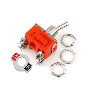 1PCS E-TEN1221 15A 250VAC 4PIN ON-OFF 토글 스위치 로커 전원 마이크로 오렌지