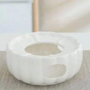 고품질 화이트 도자기 굴곡 과열방지 티 워머 티라이트 홀더 (WE6D0AE)