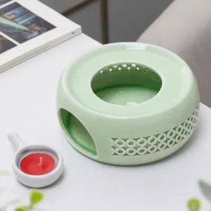 고품질 민트 도자기 다용도 힐링 티 워머 티라이트 홀더 (WE6D0AB)