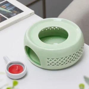 고품질 민트 도자기 다용도 힐링 티 워머 티라이트 홀더 (WE6D0AB)